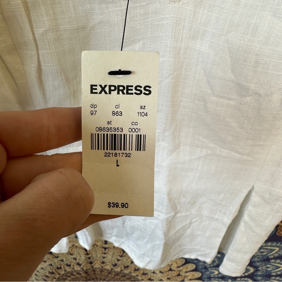 NWT white tank top blouse - Picture 5 of 9